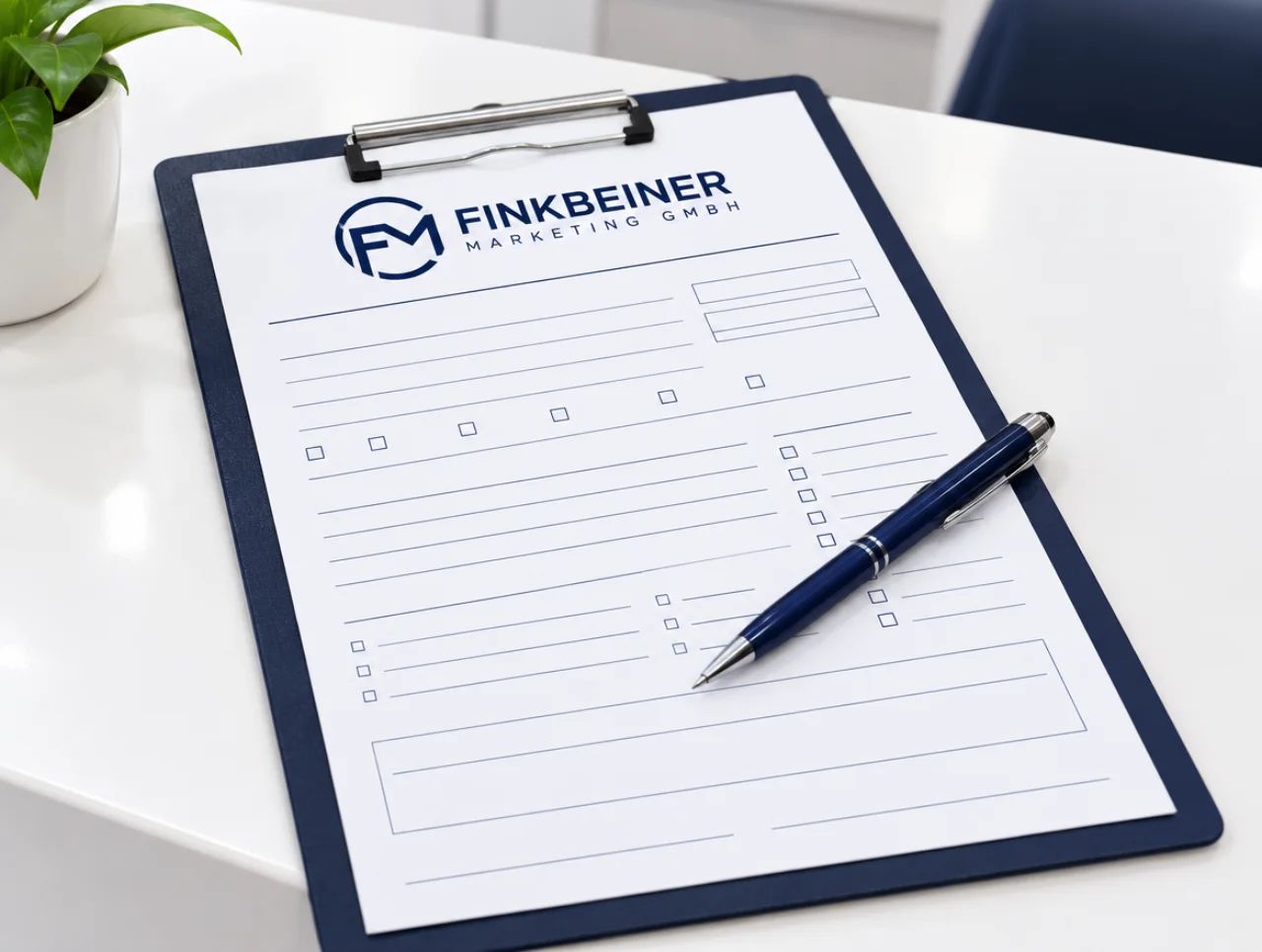 Anamnesebögen mit Finkbeiner-Logo
