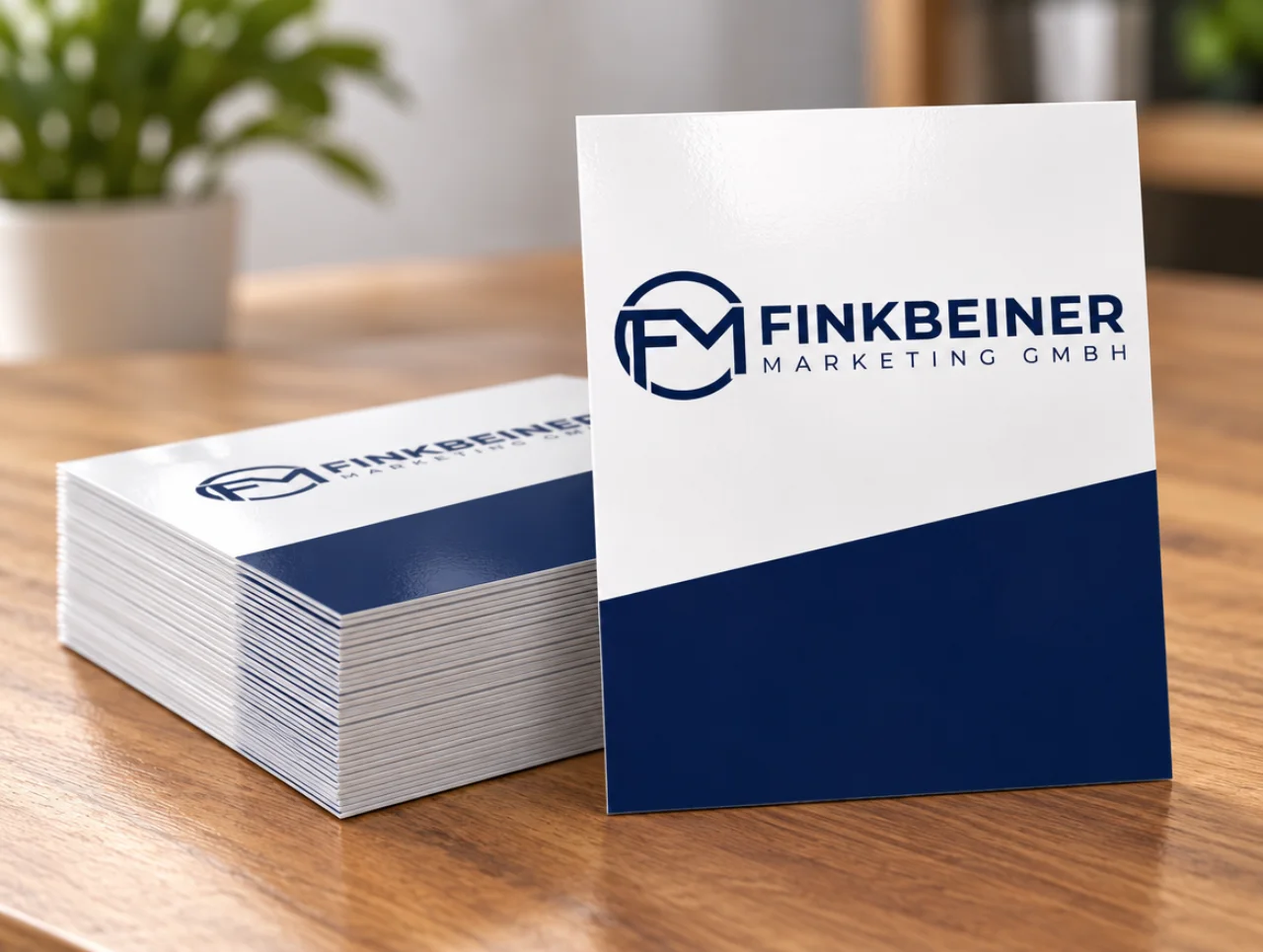 Flyer DIN A6 mit Finkbeiner-Logo